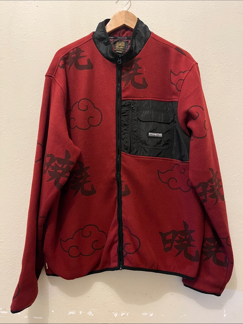 Primitive Naruto Shippuden zip up sweater